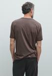 Футболка Massimo Dutti SHORT SLEEVE, Dark Brown - фото 3