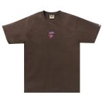 Футболка BAPE Liquid Camo Small Ape Face Tee 'Brown' - фото