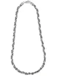 Плетеное колье Emanuele Bicocchi, серебяный - фото