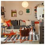 Ковер, короткий ворс IKEA VÄNDPLATS, 133x195 см, цвет dotted - фото