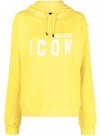 Dsquared2 худи с кулиской и логотипом, желтый - фото