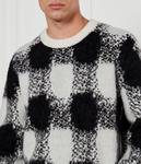 Свитер мужской Hugo в большую клетку, белый - фото 4