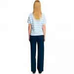 Футболка с коротким рукавом Selected Essential Striped Boxy, синий - фото 2