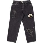 Джинсы Patta Co-branded Edition унисекс черного цвета Stussy, черный - фото