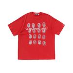 Футболка с принтом A BATHING APE, красный - фото