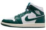 Женские кроссовки Jordan Mid Oxidised Green, зелёно-белые - фото 2