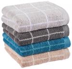 Полотенце Bio:Vio белый, серо-коричневый, 50/100 см - фото 5