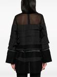 sacai layered-effect panelled minidress, черный - фото 4