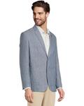 Блейзер Johnston & Murphy Washed Linen Blazer, светло-синий - фото 2