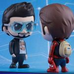 Spider Man Cosb370 Hero Returns, набор фигурок Chibi в броне для битвы Hot Toys - фото 5