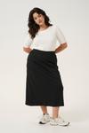 Юбка миди KAFFE CURVE Skirt Frey, черный - фото 3