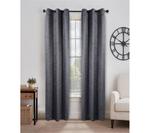 Комплект из 2 плотных штор Senna Textured Blackout, 42" x 96" Superior, Midnight blue - фото 4