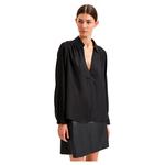 Футболка с длинным рукавом Selected Lina, черный - фото