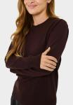 Джемпер Saint Tropez MILASZ PULLOVER, Chocolate Plum/Mottled Dark Brown - фото 4