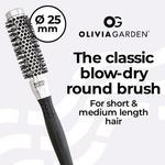Расческа Essential Blowout Classic Silver 25, Olivia Garden - фото 2