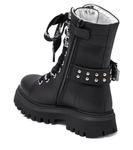 Украшенные кожаные сапоги Monnalisa, черный - фото 2