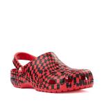 Сабо Crocs Classic Warped Checker Clog, цвет Red/Black - фото 5