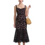 Платье миди Self portrait Lace Self-portrait, черный - фото 3