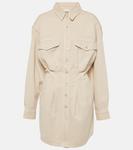 Платье-рубашка из твила Liliko Isabel Marant, экрю - фото