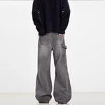 NEVER RULE Джинсы Unisex Gray Moderate Bootcut - фото 5