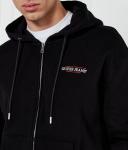 Толстовка мужская Guess Jeans хлопковая на молнии, черный - фото 4