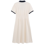 Женское платье с коротким рукавом GAP, синий - фото 4