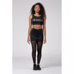 Леггинсы Nebbia Intense Gold Mesh, черный - фото 3