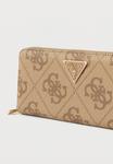 Кошелек Guess LAUREL LARGE ZIP AROUND, Latte/Brown/Brown - фото 4
