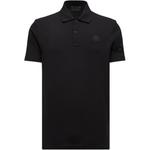 Поло с логотипом Moncler, черный - фото