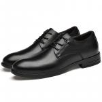 Мужские чёрные туфли DILIKAN в черную клетку - фото 5