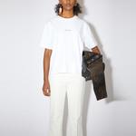 Acne Studios Женская футболка Logo Optic White - фото 5