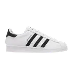 Кроссовки adidas Superstar 'Logo Stripes - White Black', белый - фото