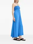 Платье макси с вырезом халтер Gestuz, синий - фото 2