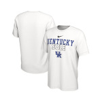 Мужская белая футболка Kentucky Wildcats On Court Bench Nike, белый - фото 2