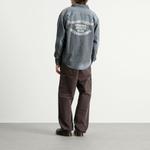 Джинсовая рубашка «Гикори» Thisisneverthat, индиго - фото 4