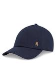 Бейсболка Elevated Chic Soft Cap AW0AW17138 Tommy Hilfiger, синий - фото