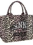 Шоппер 'Leopard Medium Tote' GANNI, розовый - фото 3