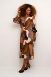Миди платье CULTURE CUDana, Brown/Light brown - фото 4
