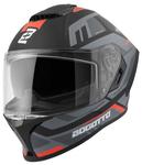 Шлем Bogotto Phantom Codex Fiberglass, Black/Grey/Red - фото 2