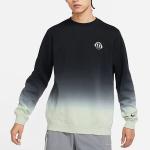 Толстовка Men's Nike Logo Gradient Printing Round Neck Black, черный - фото 3