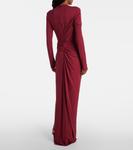 Платье Izadora из джерси с декором Simkhai, Cranberry - фото 3