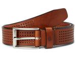 Ремень Johnston & Murphy Full Perforated Belt, желто-коричневый - фото