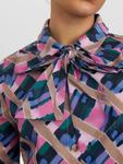 Рубашка NÜMPH NUTARTY, темно-синий/розовый - фото 3