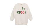 Толстовка детская Gucci с цветным логотипом, белый - фото