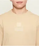 Лонгслив regular fit Hugo Kids, бежевый - фото 4