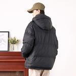 Пуховик унисекс BOTH PLAY, розовый с воротником стойкой (69918) - фото 9