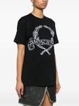 Moschino футболка с вышитым логотипом, черный - фото 3