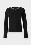 Джемпер Vero Moda VMLUNA CABLE PEARL PULLOVER, Black - фото 5