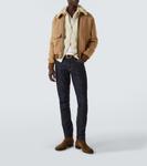 Шерстяной свитер на молнии с мохером Tom Ford, белый - фото 2