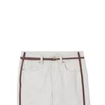 Джинсы женские Burberry с полосками, белый - фото 3